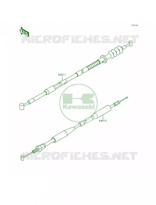 Cables Kawasaki MOTOS 80 1996 KX80  KX80-R6