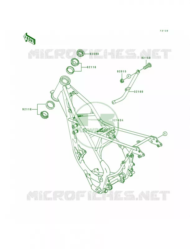 Frame Kawasaki MOTOS 100 1995 KX100  KX100-B5