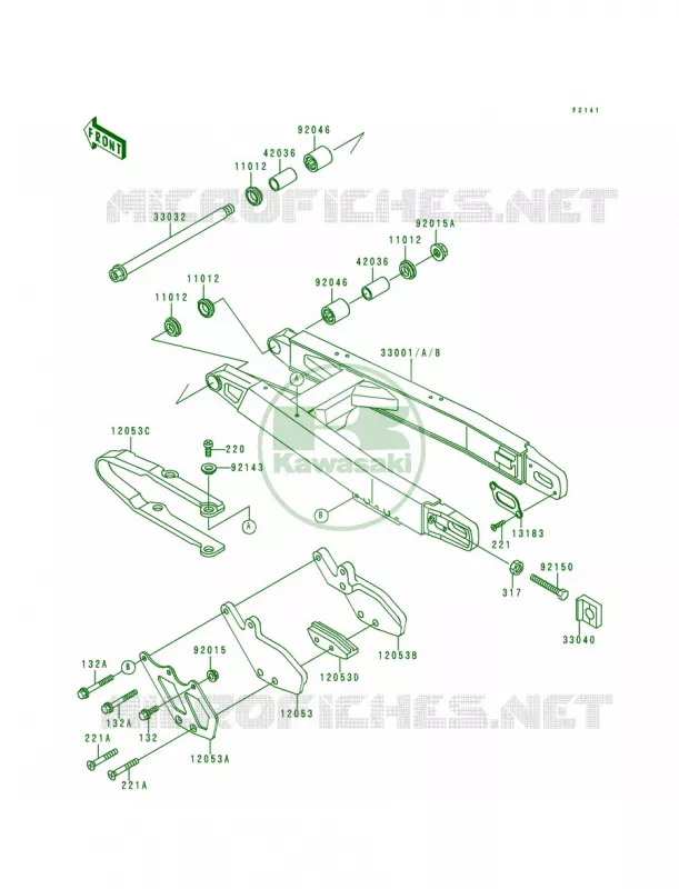 Swingarm Kawasaki MOTOS 500 1995 KX500  KX500-E7