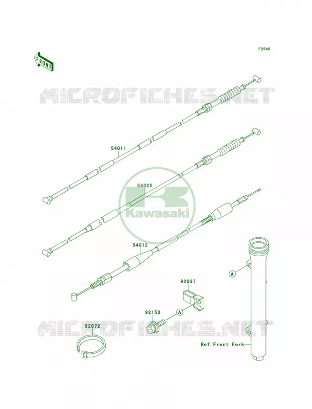 Cables Kawasaki MOTOS 60 1995 KX60  KX60-B11