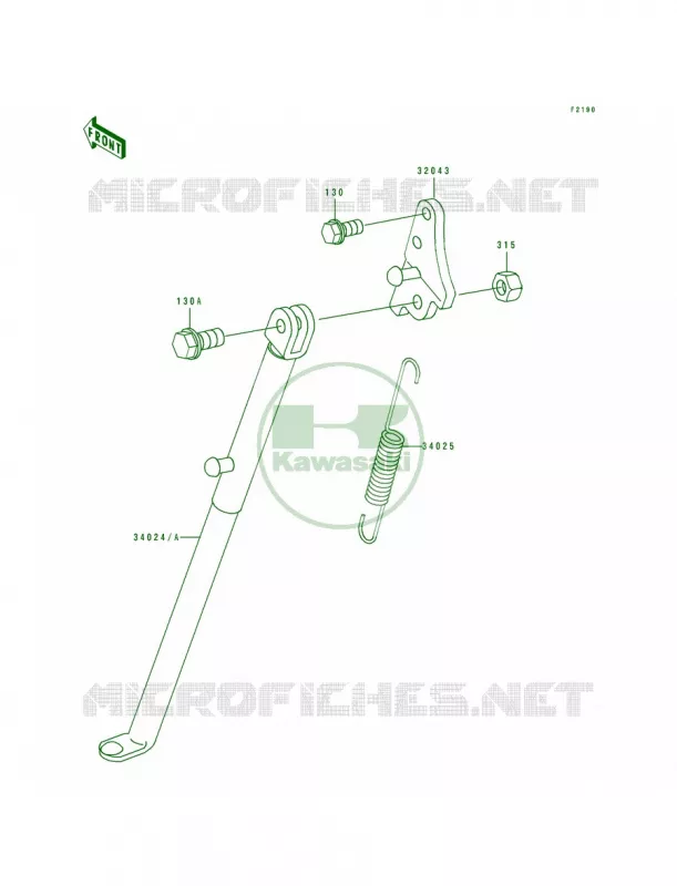 Stands Kawasaki MOTOS 80 1994 KX80 Big Wheels  KX80-T4