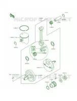 CrankshaftPiston pour Kawasaki KX125