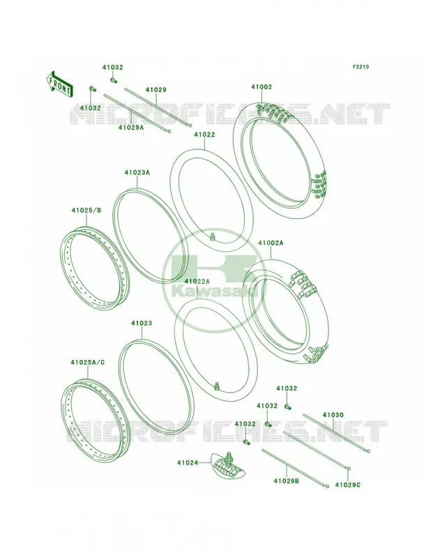 Tire Kawasaki MOTOS 60 1993 KX60  KX60-B9