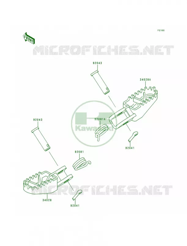 Step Kawasaki MOTOS 80 1993 KX80  KX80-R3