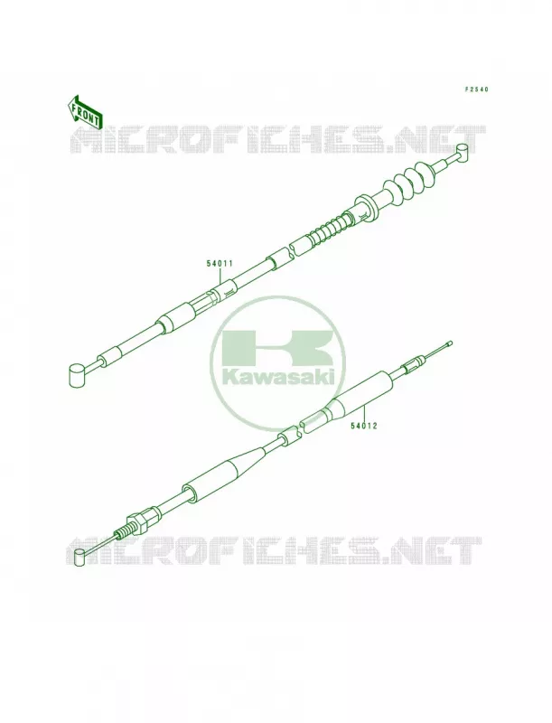 Cable Kawasaki MOTOS 80 1993 KX80 Big Wheels  KX80-T3