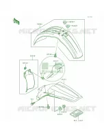 Fender pour Kawasaki KX250
