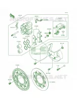 Front Caliper pour Kawasaki KX250