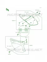 Side Cover pour Kawasaki KX250