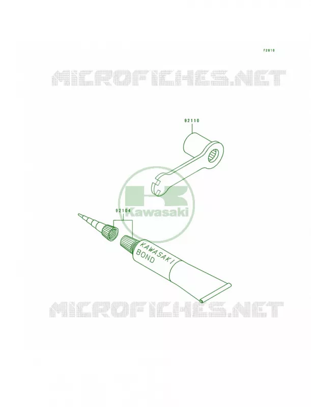 Tool Kawasaki MOTOS 250 1992 KX250  KX250-J1