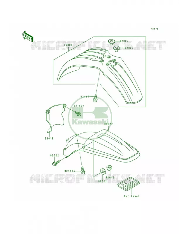 Fender Kawasaki MOTOS 125 1991 KX125  KX125-H2