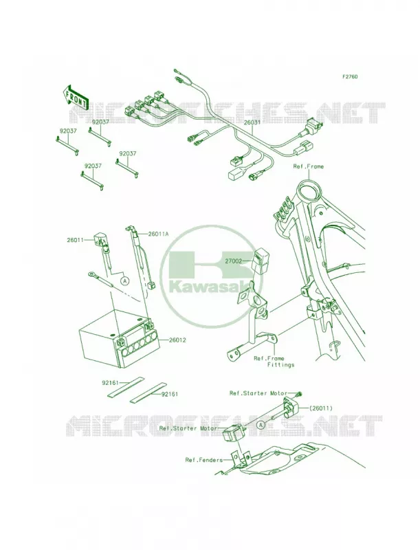 Chassis Electrical Equipment Kawasaki MOTOS 140 2014 KLX140L  KLX140BEF
