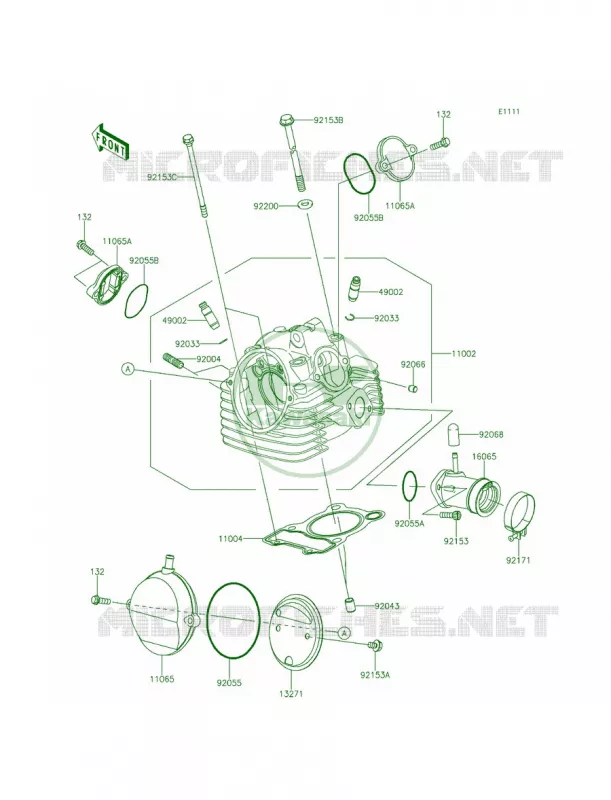 Cylinder Head Kawasaki MOTOS 140 2014 KLX140L  KLX140BEF