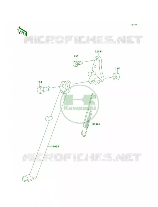 Stand Kawasaki MOTOS 60 1991 KX60  KX60-B7