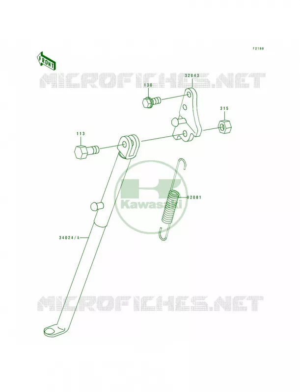 Stand Kawasaki MOTOS 80 1991 KX80 Big Wheels  KX80-T1