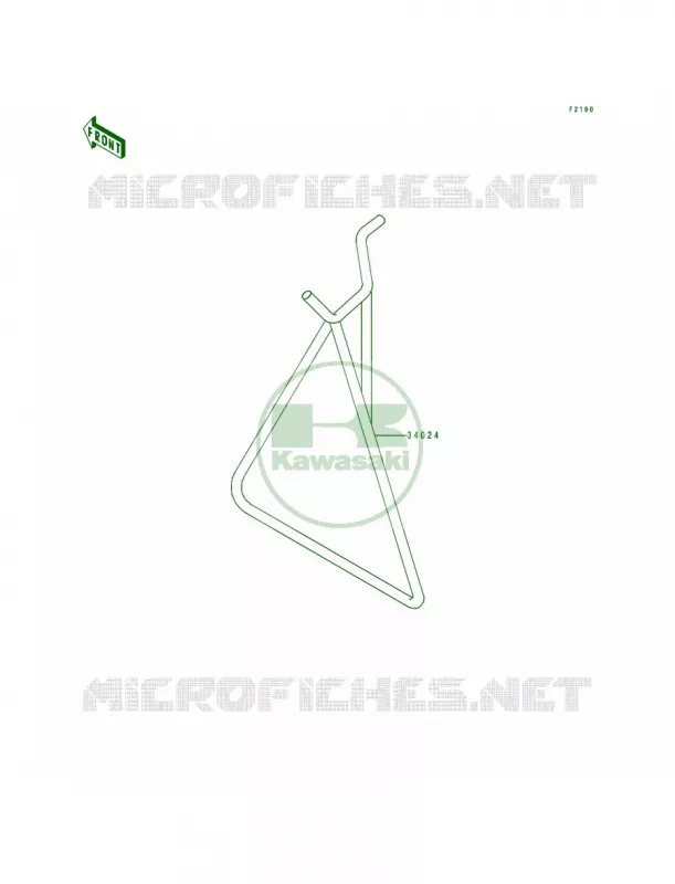 Stand Kawasaki MOTOS 500 1990 KX500  KX500-E2