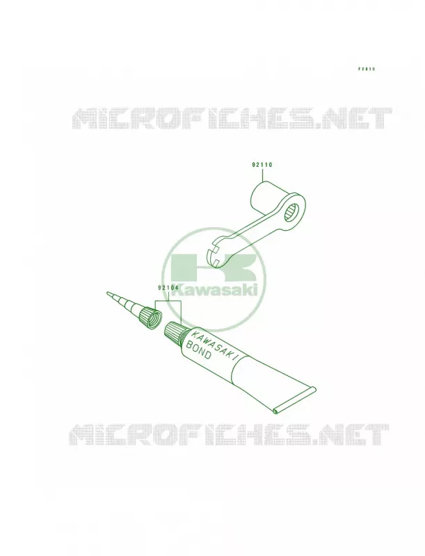 Tool Kawasaki MOTOS 500 1990 KX500  KX500-E2