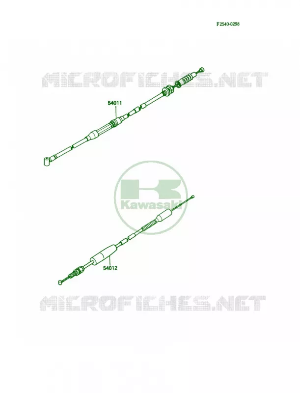 Cables Kawasaki MOTOS 80 1990 KX80  KX80-L3