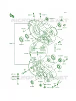 Crankcase pour Kawasaki KX500