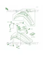 Fender pour Kawasaki KX500