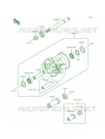 Front Hub pour Kawasaki KX500