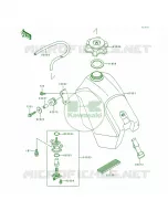 Fuel Tank pour Kawasaki KX500