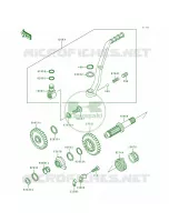 Kickstarter Mechanism pour Kawasaki KX500
