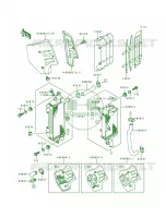 Radiator pour Kawasaki KX500