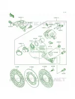 Rear Caliper pour Kawasaki KX500