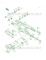 Swing ArmKX500 E1 pour Kawasaki KX500