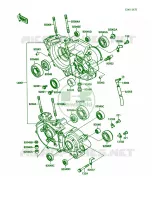 Crankcase pour Kawasaki KX250
