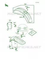 Fenders pour Kawasaki KX250