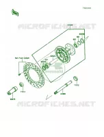 Front Hub pour Kawasaki KX250