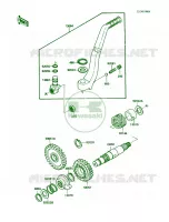 Kickstarter Mechanism pour Kawasaki KX250