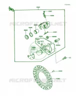 Rear Brake pour Kawasaki KX250