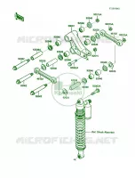 Rear Suspension pour Kawasaki KX250