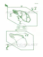 Side Covers pour Kawasaki KX250