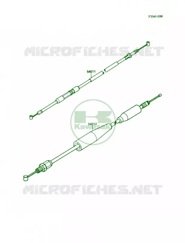 Cables Kawasaki MOTOS 250 1988 KX250  KX250-F1