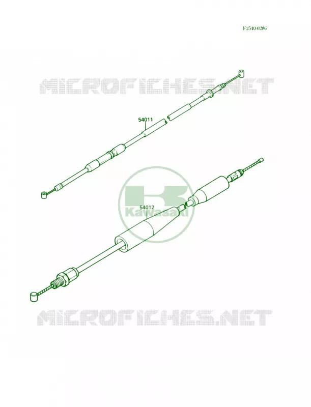 Cables Kawasaki MOTOS 500 1988 KX500  KX500-D1