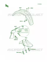 Fenders pour Kawasaki KX60
