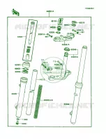 Front Fork pour Kawasaki KX60