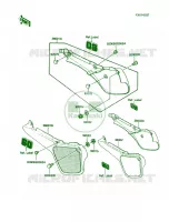 Side Covers pour Kawasaki KX60