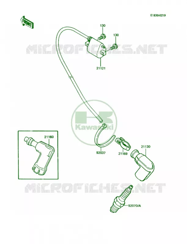 Ignition System Kawasaki MOTOS 60 1985 KX60  KX60-B1