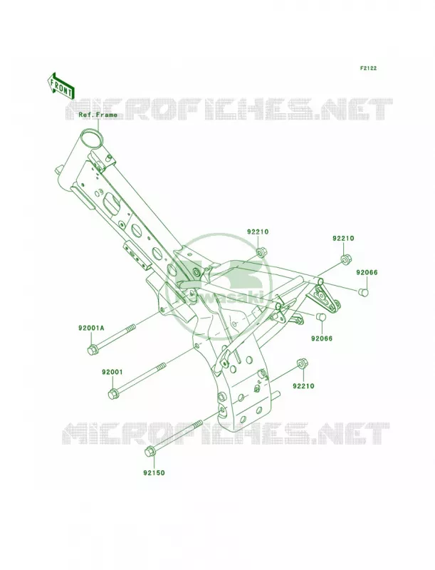 Engine Mount Kawasaki MOTOS 110 2007 KLX110  KLX110A7F