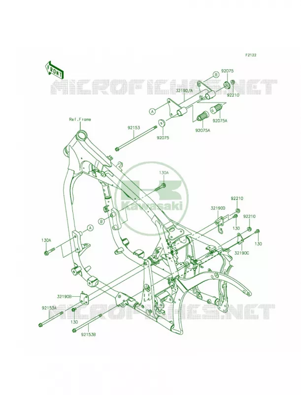 Engine Mount Kawasaki MOTOS 900 2015 Vulcan 900 Custom  VN900CFF
