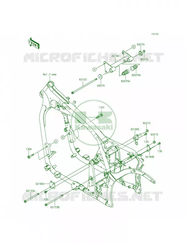 Engine Mount Kawasaki MOTOS 900 2014 Vulcan 900 Classic  VN900BEFA