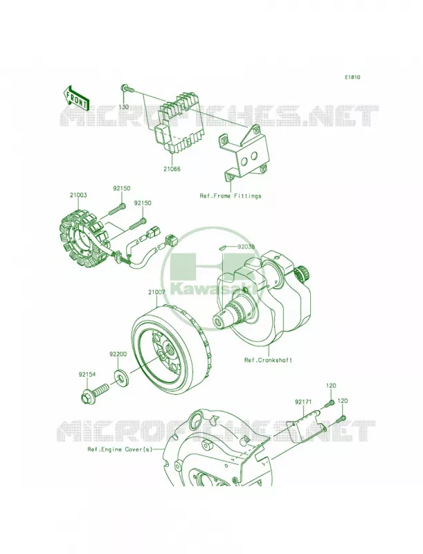 Generator Kawasaki MOTOS 900 2014 Vulcan 900 Classic  VN900BEFA