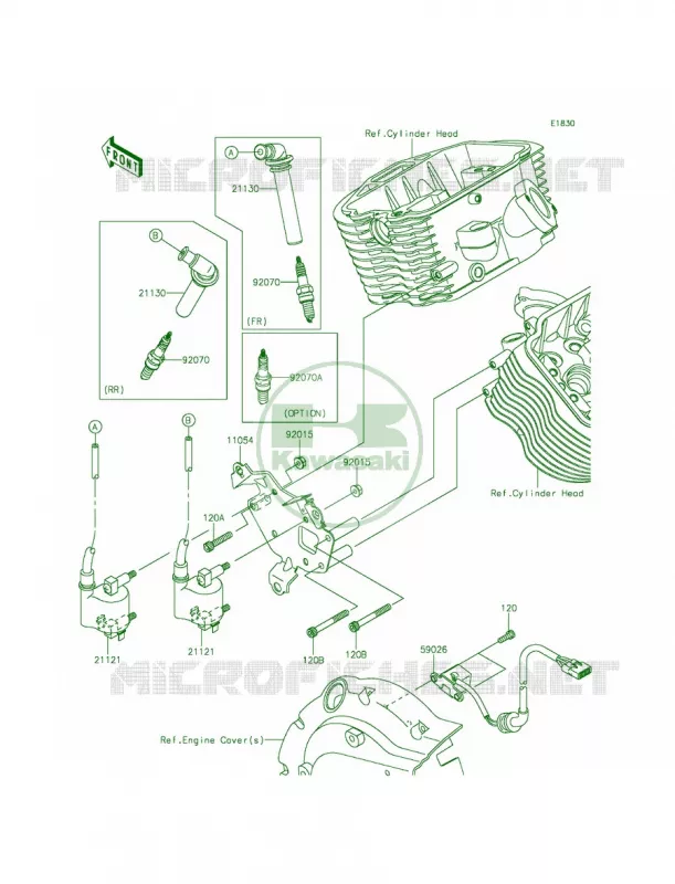 Ignition System Kawasaki MOTOS 900 2014 Vulcan 900 Classic  VN900BEFA