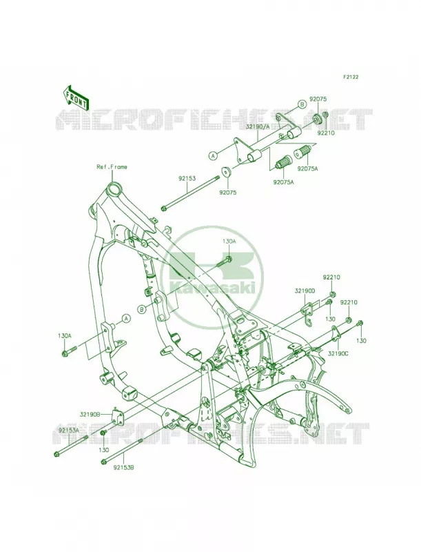 Engine Mount Kawasaki MOTOS 900 2014 Vulcan 900 Custom  VN900CEFA