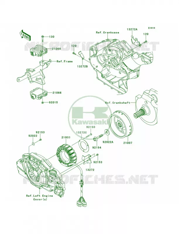 Generator Kawasaki MOTOS 1700 2013 Vulcan 1700 Voyager  VN1700ADF