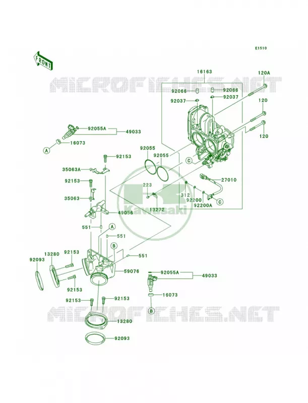 Throttle Kawasaki MOTOS 1700 2013 Vulcan 1700 Nomad  VN1700CDF